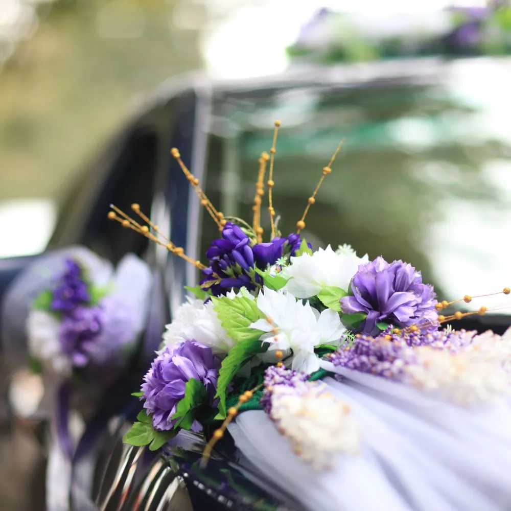 black wedding cab service