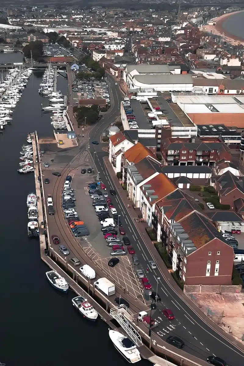 Eastleigh city view from above
